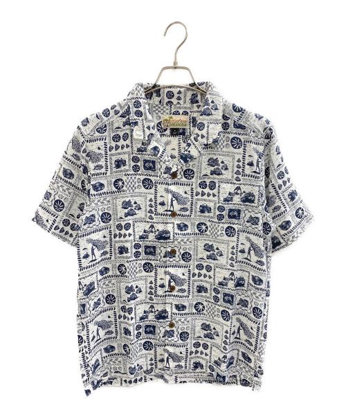 Patagonia（パタゴニア）Patagonia (パタゴニア) Pataloha オープンカラーシャツ ネイビー×ホワイト サイズ:Sの古着・服飾アイテム