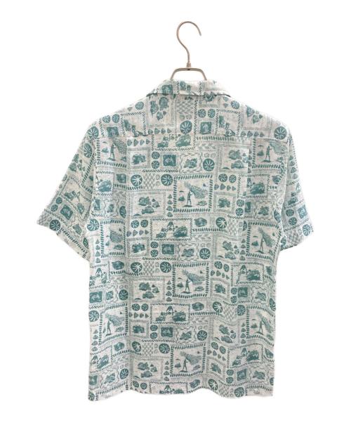 Patagonia（パタゴニア）Patagonia (パタゴニア) pataloha オープンカラーシャツ ホワイト×グリーン サイズ:Sの古着・服飾アイテム