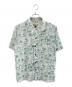 Patagonia（パタゴニア）の古着「pataloha オープンカラーシャツ」｜ホワイト×グリーン