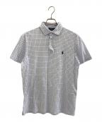 POLO RALPH LAURENポロ・ラルフローレン）の古着「ポロシャツ」｜ホワイト×ブルー