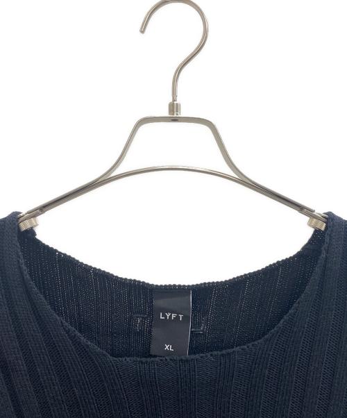 Lyft（リフト）Lyft (リフト) 薄手ニット ブラック サイズ:XLの古着・服飾アイテム