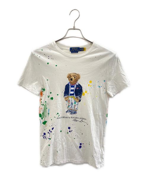 POLO RALPH LAUREN（ポロ・ラルフローレン）POLO RALPH LAUREN (ポロ・ラルフローレン) POLO BEAR PRINT S/S TEE ホワイト サイズ:XSの古着・服飾アイテム