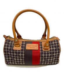 Kate Spade（ケイトスペード）の古着「ハンドバッグ」｜ネイビー×ブラウン