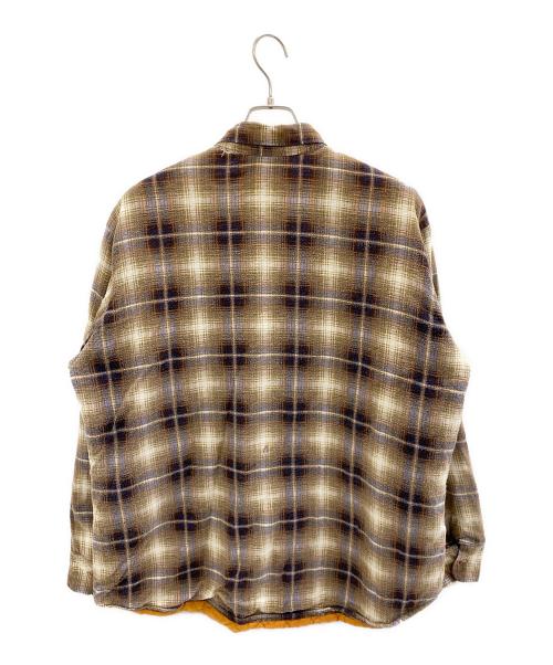 GRIZZLY（グリズリー）GRIZZLY (グリズリー) 中綿チェックネルシャツ ブラウン サイズ:XLの古着・服飾アイテム