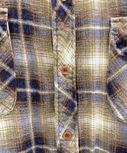 GRIZZLY（グリズリー）GRIZZLY (グリズリー) 中綿チェックネルシャツ ブラウン サイズ:XLの古着・服飾アイテム