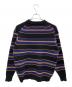 FREAK'S STORE (フリークスストア) ワイドボーダークルーネックニット ブラック×ネイビー サイズ:S：3000円