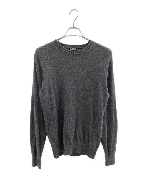 sweaterie（スウェットリー）sweaterie (スウェットリー) 薄手ニット グレー サイズ:Mの古着・服飾アイテム