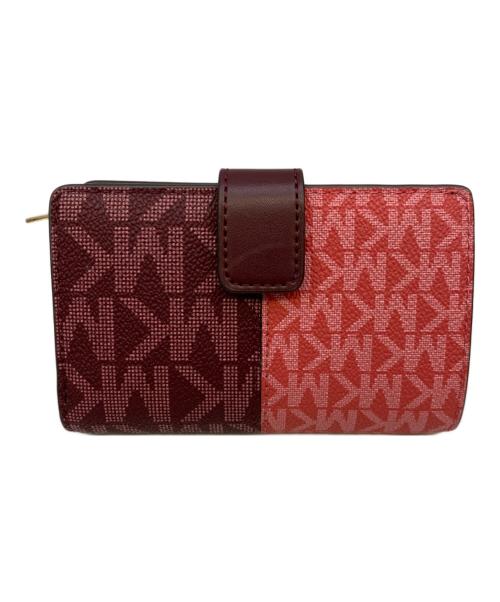 MICHAEL KORS（マイケルコース）MICHAEL KORS (マイケルコース) ジェット セット トラベルミディアム ウォレット ピンク×パープルの古着・服飾アイテム