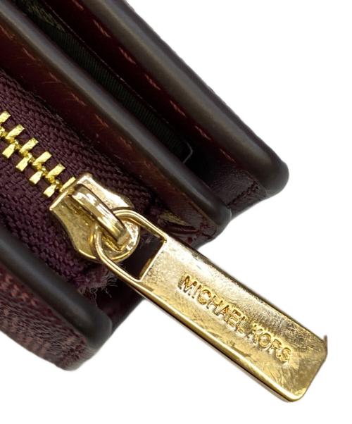 MICHAEL KORS（マイケルコース）MICHAEL KORS (マイケルコース) ジェット セット トラベルミディアム ウォレット ピンク×パープルの古着・服飾アイテム