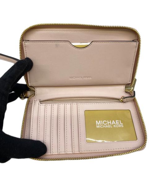 MICHAEL KORS（マイケルコース）MICHAEL KORS (マイケルコース) 長財布 ピンクの古着・服飾アイテム
