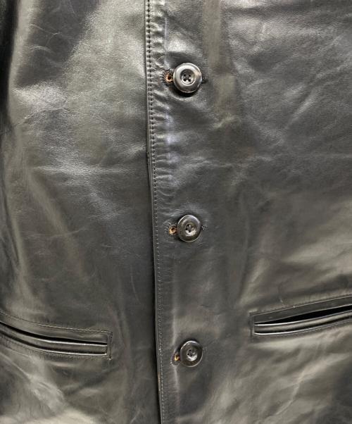 Y's Works（ワイズ ワークス）Y's Works (ワイズ ワークス) ホースハイド 1930s カーコート ブラック サイズ:40の古着・服飾アイテム