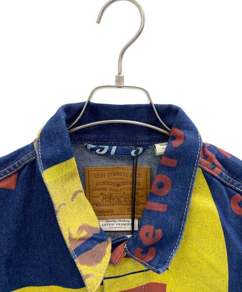 LEVI'S PReMIUM（リーバイス プレミアム）LEVI'S PReMIUM (リーバイス プレミアム) 23SS 150周年 トラッカージャケット ネイビー×イエロー サイズ:XL 未使用品の古着・服飾アイテム