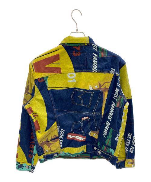 LEVI'S PReMIUM（リーバイス プレミアム）LEVI'S PReMIUM (リーバイス プレミアム) 23SS 501/150周年 トラッカージャケット ネイビー×イエロー サイズ:M 未使用品の古着・服飾アイテム