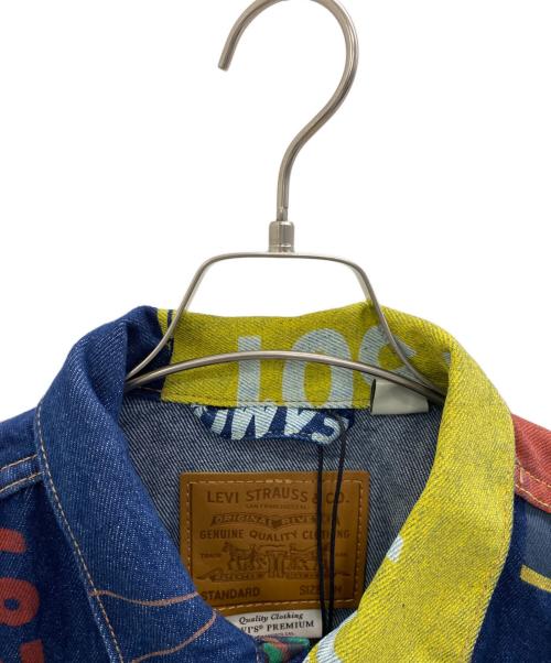 LEVI'S PReMIUM（リーバイス プレミアム）LEVI'S PReMIUM (リーバイス プレミアム) 23SS 501/150周年 トラッカージャケット ネイビー×イエロー サイズ:M 未使用品の古着・服飾アイテム
