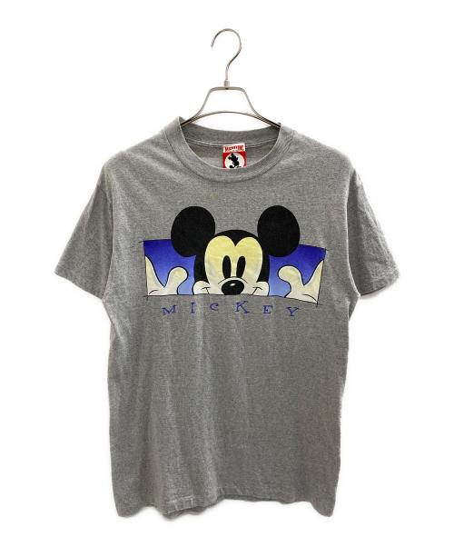 DISNEY（ディズニー）DISNEY (ディズニー) 90's MICKEY INC プリントTシャツ グレー サイズ:Mの古着・服飾アイテム