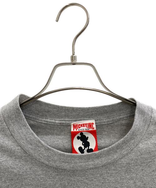 DISNEY（ディズニー）DISNEY (ディズニー) 90's MICKEY INC プリントTシャツ グレー サイズ:Mの古着・服飾アイテム