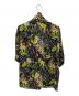 PRADA (プラダ) リーフプリントボウタイブラウス ブラック×グリーン サイズ:M (40)：20000円