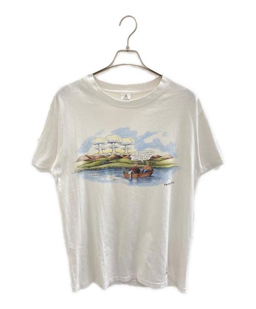 THE FAR SIDE（ザファーサイド）THE FAR SIDE (ザファーサイド) 半袖カットソー ホワイト サイズ:Lの古着・服飾アイテム