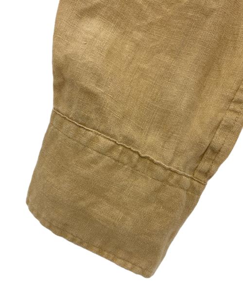 POLO RALPH LAUREN（ポロ・ラルフローレン）POLO RALPH LAUREN (ポロ・ラルフローレン) クラシック フィット リネン シャツ ベージュ サイズ:Mの古着・服飾アイテム