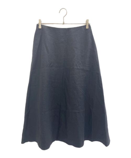 EVERYDAY I LIKE.（エヴリデイ アイ ライク）EVERYDAY I LIKE. (エヴリデイ アイ ライク) 25SS リネンフレアスカート ブラック サイズ:L (40)の古着・服飾アイテム