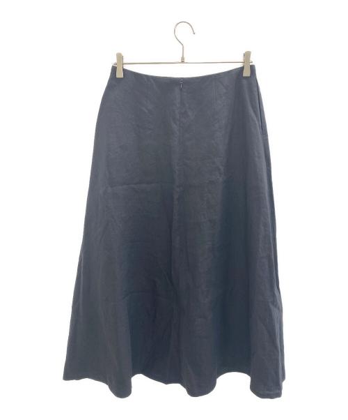 EVERYDAY I LIKE.（エヴリデイ アイ ライク）EVERYDAY I LIKE. (エヴリデイ アイ ライク) 25SS リネンフレアスカート ブラック サイズ:L (40)の古着・服飾アイテム