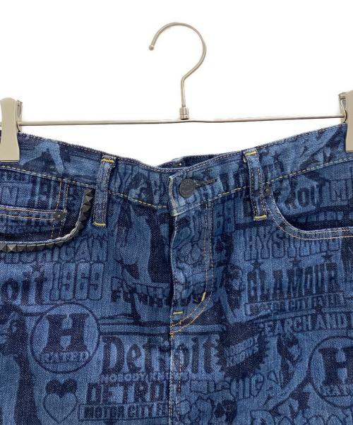 Hysteric Glamour（ヒステリックグラマー）Hysteric Glamour (ヒステリックグラマー) デニムスカート ネイビー サイズ:Mの古着・服飾アイテム