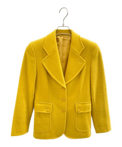 BURBERRY BLUE LABEL（バーバリー ブルー レーベル）BURBERRY BLUE LABEL (バーバリー ブルー レーベル) 3Bウールジャケット オレンジ サイズ:38の古着・服飾アイテム