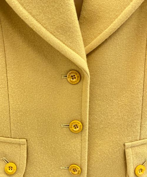 BURBERRY BLUE LABEL（バーバリー ブルー レーベル）BURBERRY BLUE LABEL (バーバリー ブルー レーベル) 3Bウールジャケット オレンジ サイズ:38の古着・服飾アイテム