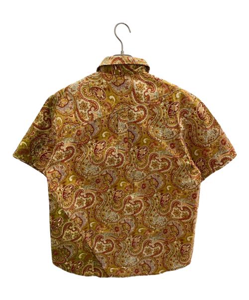 NEPENTHES（ネペンテス）NEPENTHES (ネペンテス) 半袖シャツ オレンジ×カーキ サイズ:Mの古着・服飾アイテム