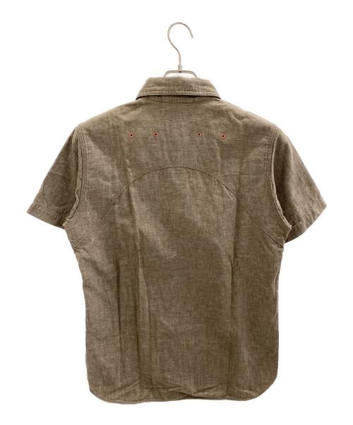 NIGEL CABOURN（ナイジェルケーボン）NIGEL CABOURN (ナイジェルケーボン) 半袖シャツ ブラウン サイズ:44の古着・服飾アイテム