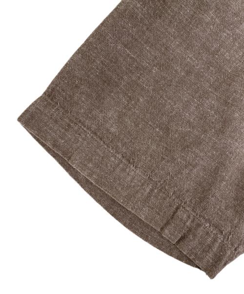 NIGEL CABOURN（ナイジェルケーボン）NIGEL CABOURN (ナイジェルケーボン) 半袖シャツ ブラウン サイズ:44の古着・服飾アイテム