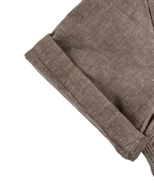 NIGEL CABOURN（ナイジェルケーボン）NIGEL CABOURN (ナイジェルケーボン) 半袖シャツ ブラウン サイズ:44の古着・服飾アイテム