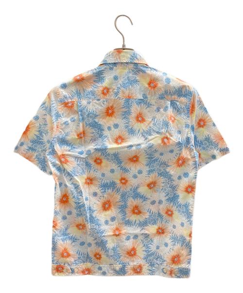 STEVEN ALAN（スティーブンアラン）STEVEN ALAN (スティーブンアラン) 半袖シャツ ブルー×ホワイト サイズ:XSの古着・服飾アイテム