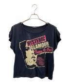 Hysteric Glamourヒステリックグラマー）の古着「半袖カットソー」｜ブラック