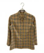 Burberry'sバーバリーズ）の古着「金釦長袖シャツ」｜ブラウン