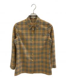 Burberry's（バーバリーズ）の古着「金釦長袖シャツ」｜ブラウン