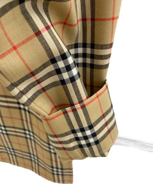 Burberry's（バーバリーズ）Burberry's (バーバリーズ) 金釦長袖シャツ ブラウン サイズ:38の古着・服飾アイテム