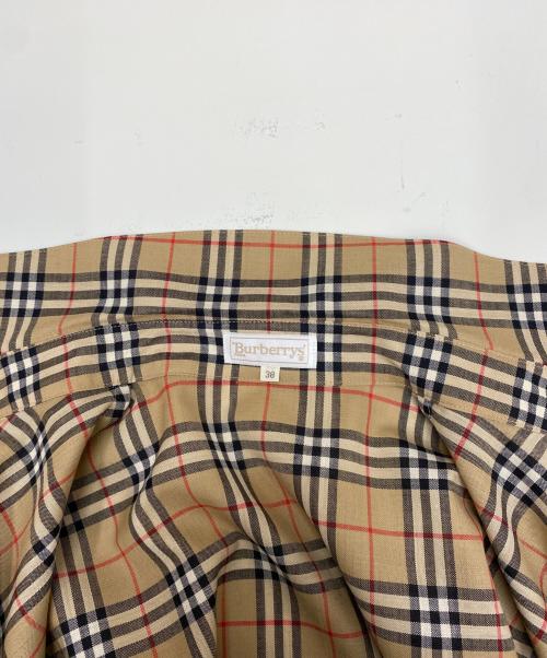 Burberry's（バーバリーズ）Burberry's (バーバリーズ) 金釦長袖シャツ ブラウン サイズ:38の古着・服飾アイテム