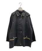 Burberry'sバーバリーズ）の古着「金釦ナイロンジャケット」｜ブラック