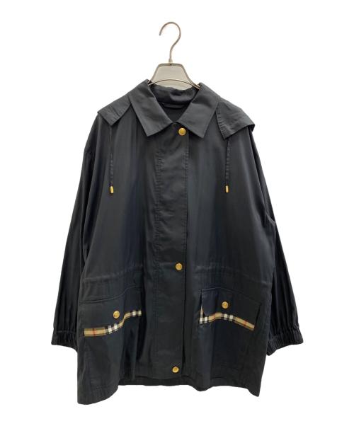 Burberry's（バーバリーズ）Burberry's (バーバリーズ) 金釦ナイロンジャケット ブラック サイズ:Lの古着・服飾アイテム