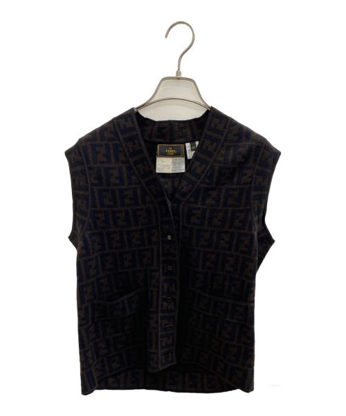 FENDI（フェンディ）FENDI (フェンディ) ベスト ブラウン サイズ:42の古着・服飾アイテム