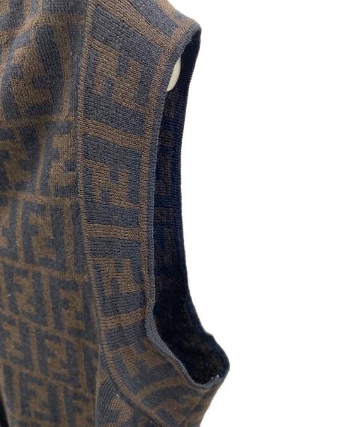 FENDI（フェンディ）FENDI (フェンディ) ベスト ブラウン サイズ:42の古着・服飾アイテム