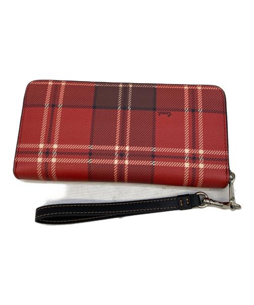 COACH（コーチ）COACH (コーチ) 長財布 レッドの古着・服飾アイテム