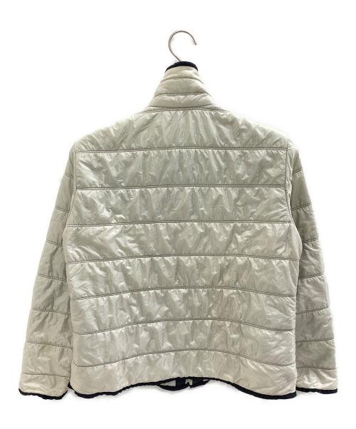CHANEL（シャネル）CHANEL (シャネル) ココマークボタン付きパデッドジャケット ホワイト サイズ:42の古着・服飾アイテム