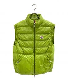 MONCLER（モンクレール）の古着「-AUBE(オーブ)-ダウンベスト」｜黄緑