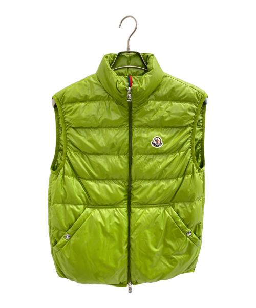 MONCLER（モンクレール）MONCLER (モンクレール) -AUBE(オーブ)-ダウンベスト 黄緑 サイズ:1の古着・服飾アイテム