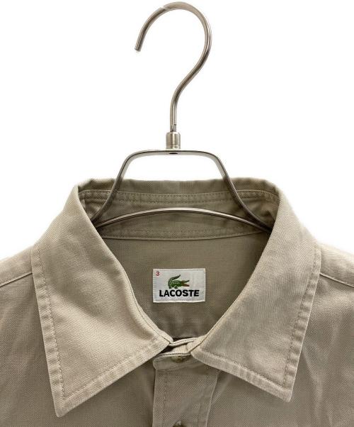 LACOSTE（ラコステ）LACOSTE (ラコステ) 長袖シャツ ブラウン サイズ:3の古着・服飾アイテム