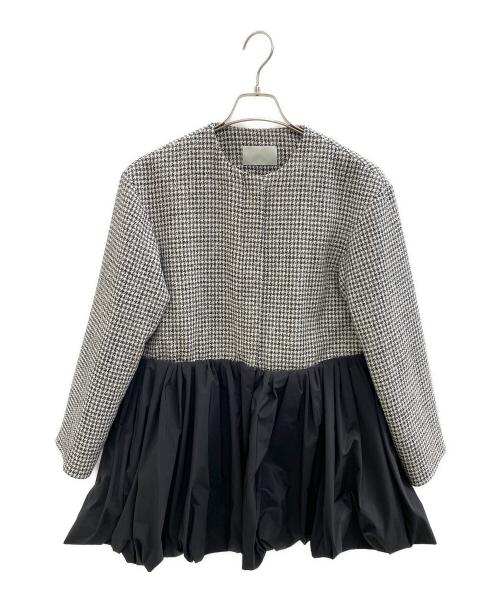 CELFORD（セルフォード）CELFORD (セルフォード) タフタコンビツイードブルゾン ブラック サイズ:Freeの古着・服飾アイテム