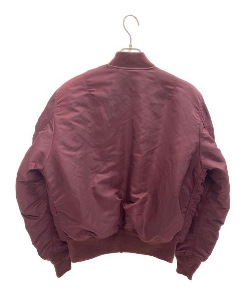 ALPHA INDUSTRIES（アルファインダストリーズ）ALPHA INDUSTRIES (アルファインダストリーズ) MA-1フライトジャケット レッド×オレンジ サイズ:Mの古着・服飾アイテム