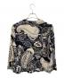 LEONARD FASHION (レオナールファッション) ノーカラージャケット ブラック×ベージュ サイズ:L：5000円